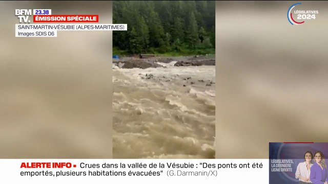 Inondations à Saint-Martin-Vésubie: Une quarantaine de personnes sont coincées là-haut , mais pas de personnes en danger , affirme l'adjoint au maire Thierry Ingigliardi