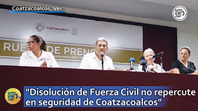 Disolución de Fuerza Civil no repercute en seguridad de Coatzacoalcos : Amado Cruz Malpica