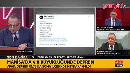 Manisa'da korkutan deprem: AFAD büyüklüğü açıkladı