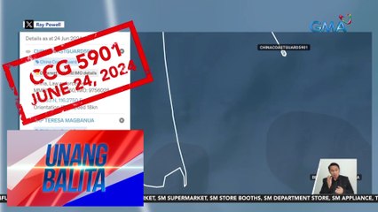 "Monster ship" ng CCG, namataan malapit sa Ayungin Shoal at dumaan sa Sabina Shoal | Unang Balita