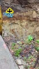 Se abrió un socavón en la calle 12 de Octubre, en la colonia San Antonio de Guadalajara;