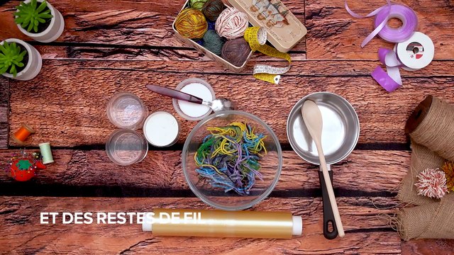 Jouez avec de la laine : le bol recyclé