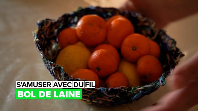 Jouez avec de la laine : le bol recyclé
