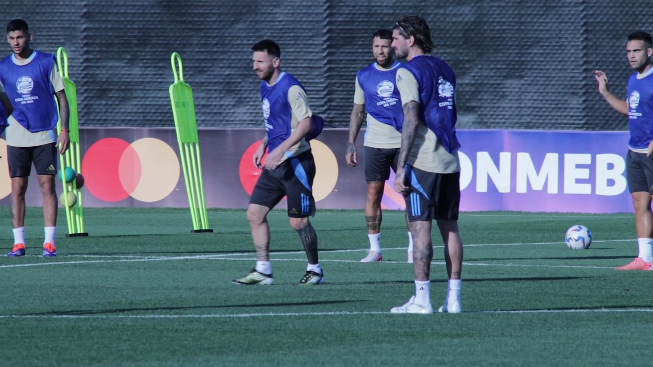 Copa América 2024: Messi entrena con sus compañeros en el día de su cumpleaños previo al duelo ante Chile