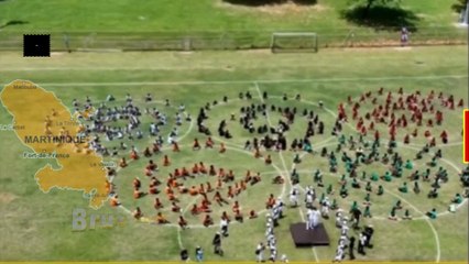 Extraits, du parcours de la flamme olympique en Martinique, le 16 et 17 juin 2014.