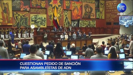 Cuestionan pedido de sanción para legisladores del bloque de ADN