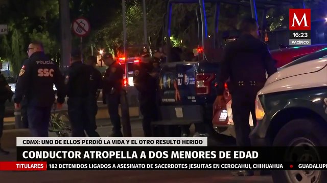 En CdMx, conductor arrolla a dos menores de edad; uno de ellos perdió la vida