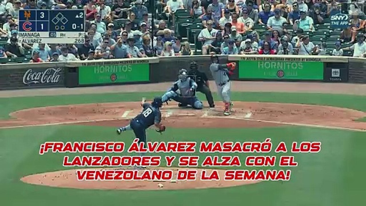 ¡Francisco Álvarez masacró a los lanzadores y se alza con el Venezolano de la Semana!