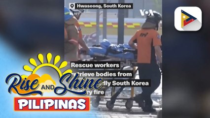 22 patay sa sunog na sumiklab sa lithium battery factory sa South Korea