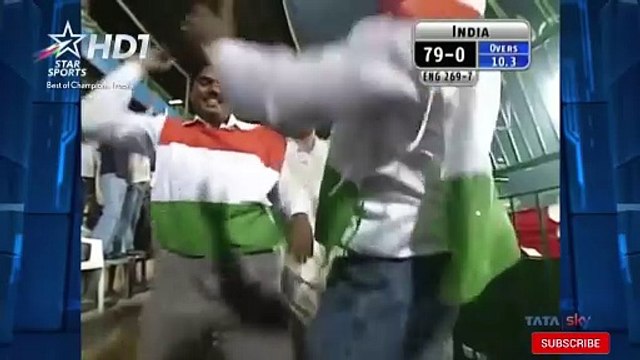 Virender Sehwag 126 vs England in 2002 Champions Trophy)