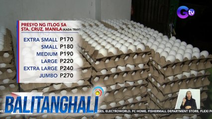 Sa mga bibili ng itlog, dagdagan ang budget; Tumaas ng P20.00 kada tray sa ilang pamilihan sa Maynila | Balitanghali