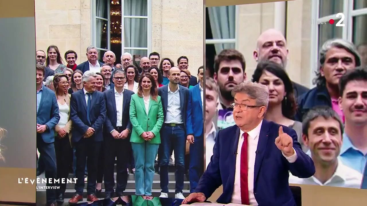 Jean-Luc Mélenchon flingue (déjà) Raphaël Glucksmann "qu'il a fallu payer de 100 circonscriptions" et François Hollande dont "le nom fait fermer les portes en banlieue"