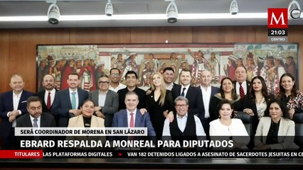 Marcelo Ebrard respalda a Ricardo Monreal para encabezar Morena en San Lázaro