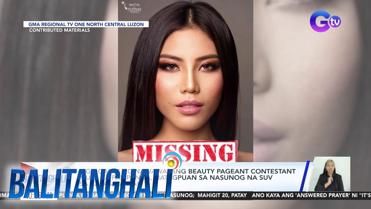 Mga gamit ng nawawalang beauty pageant contestant mula sa Pampanga, natagpuan sa nasunog na SUV sa Capas, Tarlac | Balitanghali