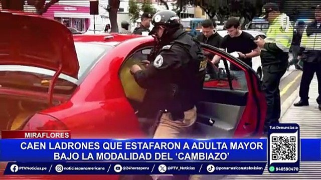 Miraflores: caen delincuentes que robaron S/ 6 mil a anciana con la modalidad del “cambiazo”