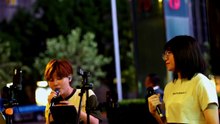 如果可以 (韋禮安) 阿鈞 涓兒 240624街頭唱歌 #忠駝論壇 #fyp @a_q_gin @chuan_er0603