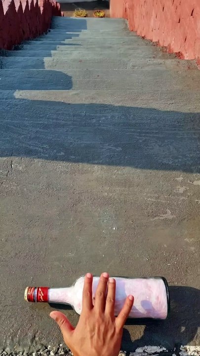 Breaking glass bottles ! Crushing Crunchy and Soft things #shorts #asmr #experiment #asmrsounds