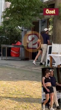 Serenay Sarıkaya ve Mert Demir'in romantik anları! Dudak dudağa görüntülendiler