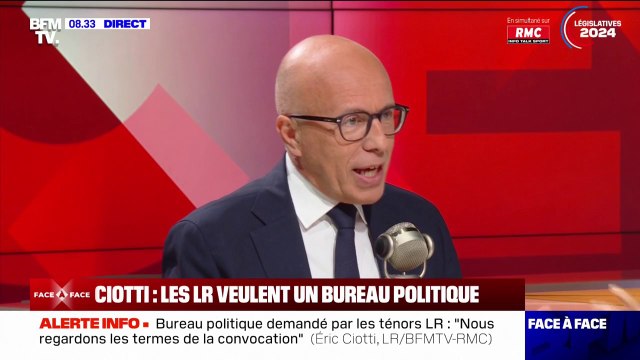 Alliance RN-LR: Éric Ciotti évoque une démarche inédite , qui rompt avec des codes anciens