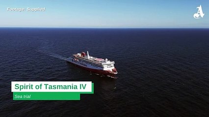 Spirit of Tasmania IV sea trial