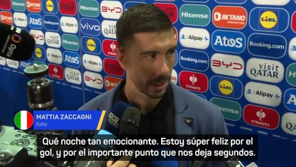Zaccagni, tras su gol frente a Croacia: "Es el sueño de todos los niños"