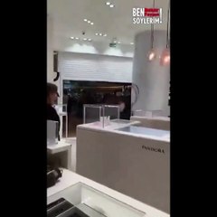 Cihatçı vandallar bu kez İstanbul'da Zorlu Center'ı bastı! Güvenlik bekçiler gibi izlemedi arbede yaşandı