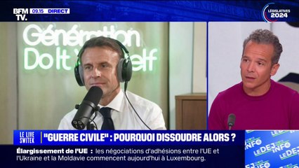 "Guerre civile": le créateur du podcast "Génération do it yourself" réagit aux mots d'Emmanuel Macron