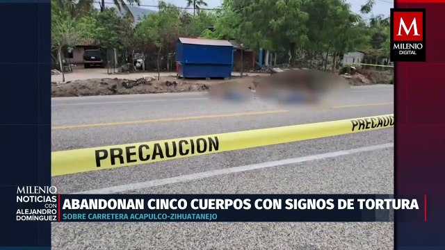 Hallazgo de cinco cadáveres en carretera de Guerrero