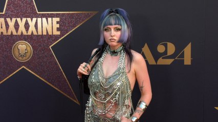 Ashnikko attends the red carpet world premiere of "MaXXXine" in Los Angeles