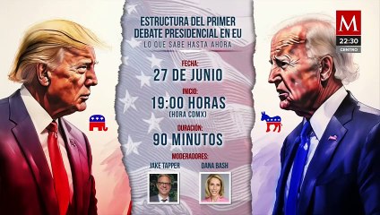 El Primer debate presidencial en Estados Unidos será el 27 de junio