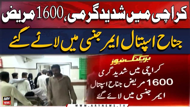 Heatwave in Karachi: 1600 patients brought to emergency in Jinnah Hospital
