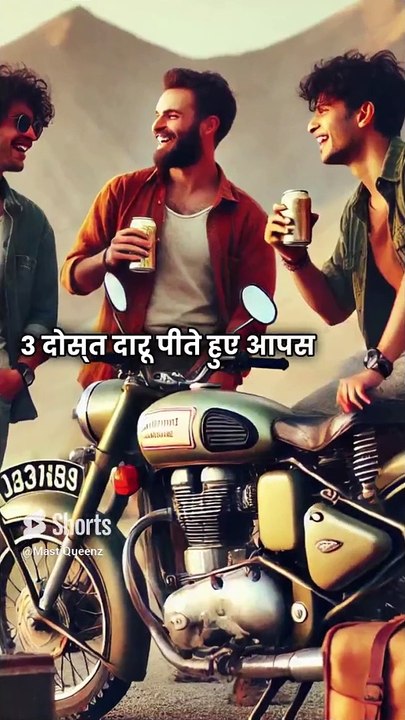 तीन शराबी दोस्तों की गजब कहानी  #jokes #mastiqueenz #entertainment #shortsfeed #viral #shorts