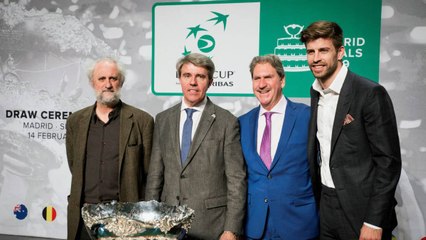 Piqué preside el sorteo de la Davis: España contra Croacia y Rusia