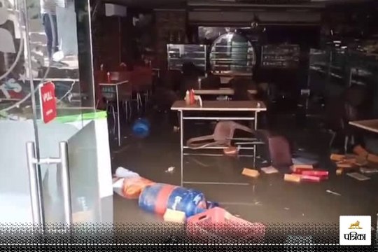 अयोध्या में रामरथ के बगल की दुकानों में घुसा नाले का पानी, वीडियो वायरल