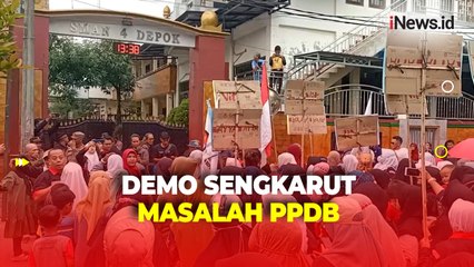 Gelar Demo di Depan SMAN 4 Depok, Ratusan Emak-Emak Soroti Sengkarut Masalah PPDB
