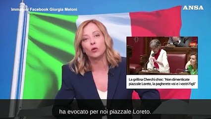 Meloni: "I modi violenti della sinistra sono una difesa dello status quo"