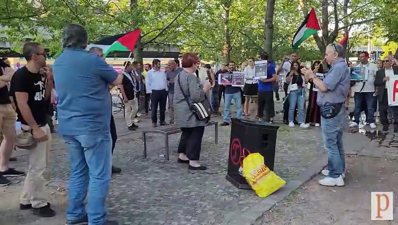 Kundgebung zu den palästinensischen Gefangenen am 23.08.2023 in Berlin
