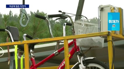 20m 상공서 공중자전거 멈춰…50분 고립된 어린이들