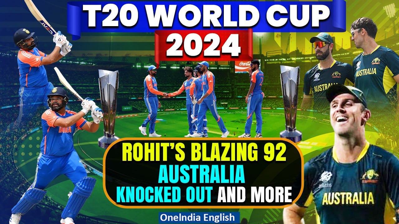 T20 World Cup: Rohit’s Magnificent 92 Help India Win Against Australia, Set To Face England In Semis