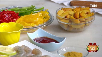 طريقة عمل جمبري بالخوخ  مع الشيف فيفيان