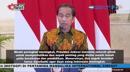 PRESIDEN JOKOWI UNGKAP PERINGKAT DAYA SAING INDONESIA NAIK SIGNIFIKAN