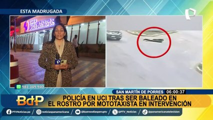 SMP: malhechores detonan granada tras balear a un policía que quiso intervenir su mototaxi