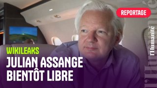 Les premières images de Julian Assange enfin sorti de sa prison après 14 ans de combat