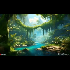 Bunny and sun in jungle song