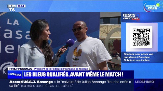 L'équipe est parfaite, Kylian va bien : les encouragements de Philippe Diallo, président de la FFF, avant le match des Bleus contre la Pologne à l'Euro