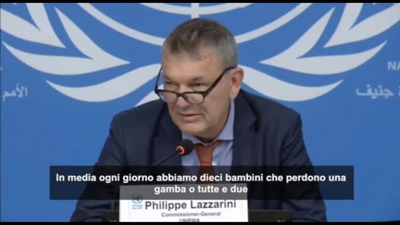 Lazzarini (UNWRA): ogni giorno a Gaza amputati 10 bambini