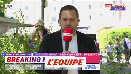 Video herunterladen: Mbappé titulaire pour France-Pologne - Foot - Euro 2024 - Bleus