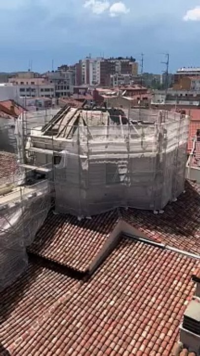 Se derrumba la cúpula de la Veracruz
