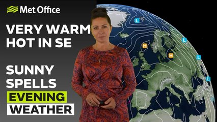 Met Office Evening Weather Forecast 25/06/24 - Warm tonight, cloudy in the north