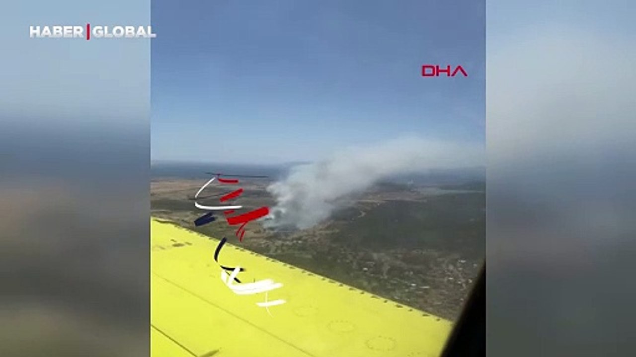 Balıkesir'de eski çöplük alanda yangın: Ekipler...